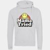 Cross neck hoodie Thumbnail